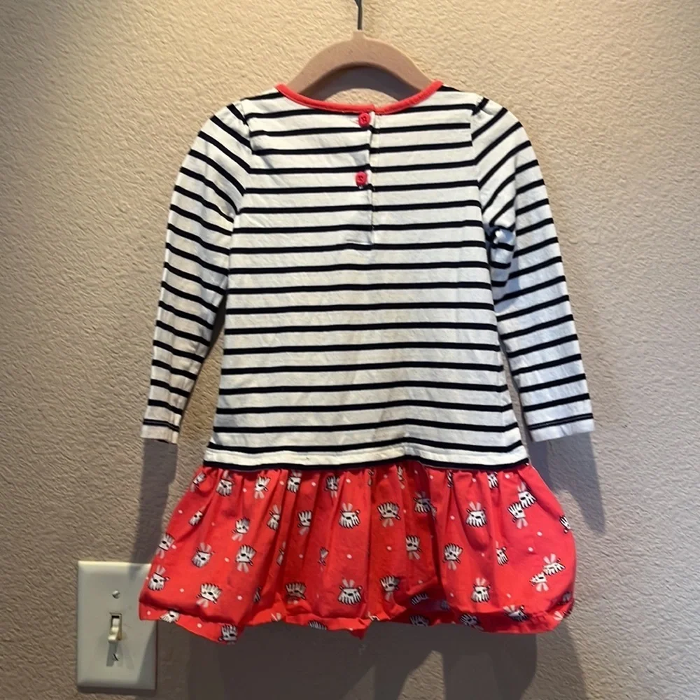 Gymboree Best In Show Preppy Striped Dog Dress Size 2T